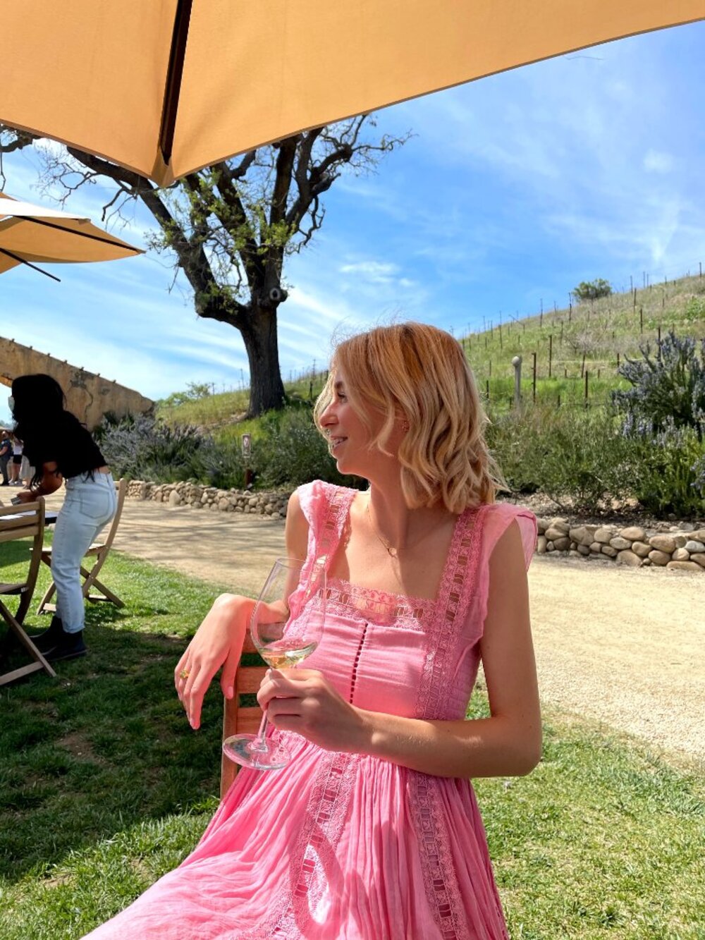 Free People Verona Pink Princess Babydoll Dress